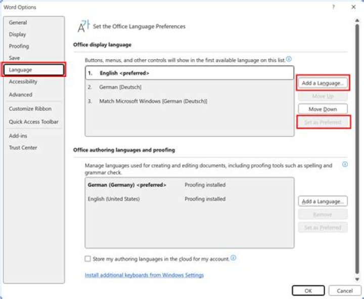 How to change language of Fritz!Box from German to International