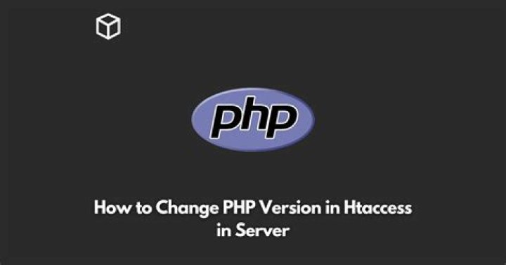 how to change php version in htaccess in server