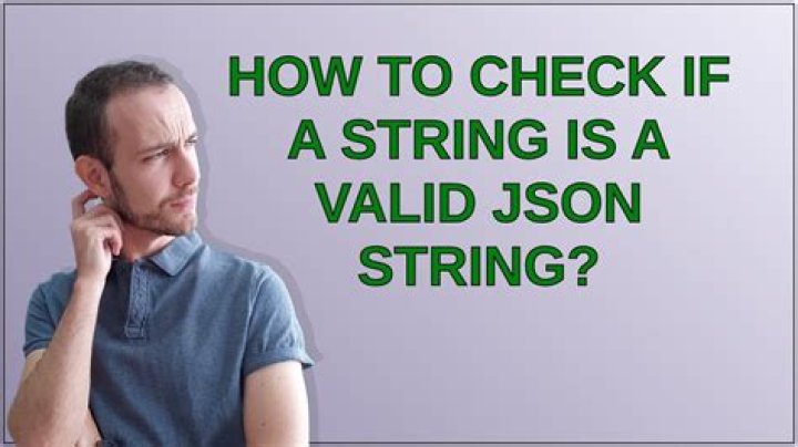 How to check if a string is a valid JSON string?