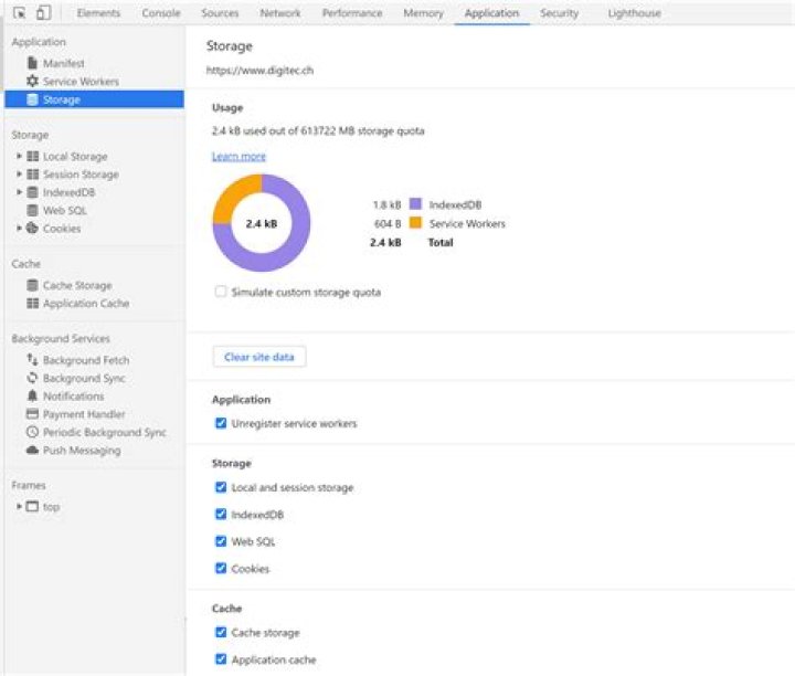 How to clear Chrome/Chromium Edge Service Worker cache?