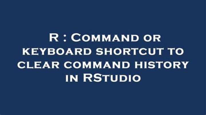 How to clear R command history in RStudio?