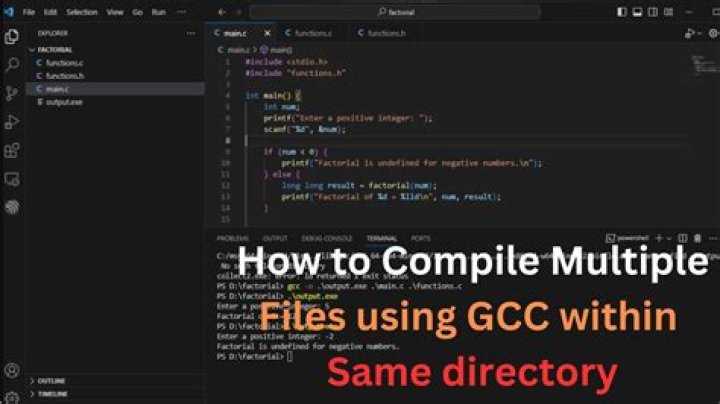 How to compile a C code in one directory in another directory using GCC?