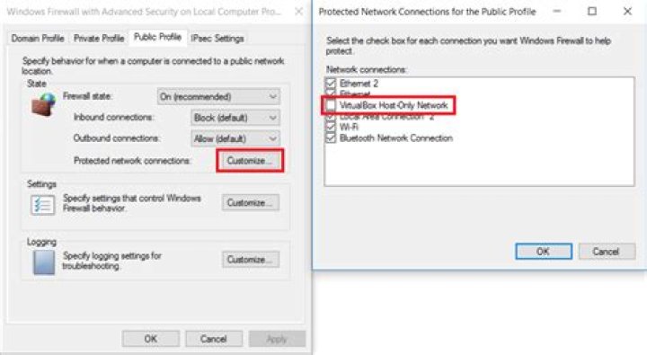 How to config Windows firewall so VM Host-only can ping Windows 7