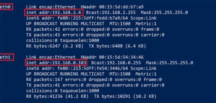 how to configure 2 network interfaces with different gateways