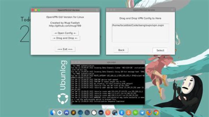 How to configure a VPN on Linux GUI given just a configuration file?