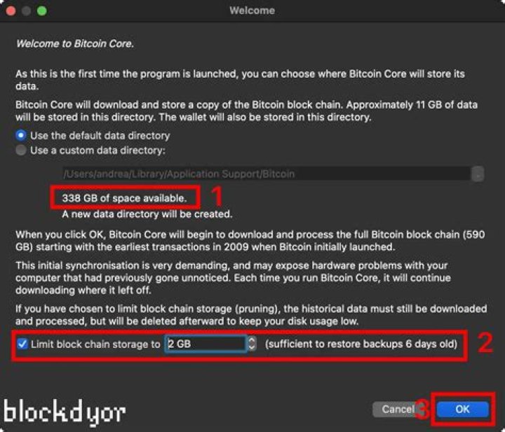 How to configure bitcoin-core and start it from the console?