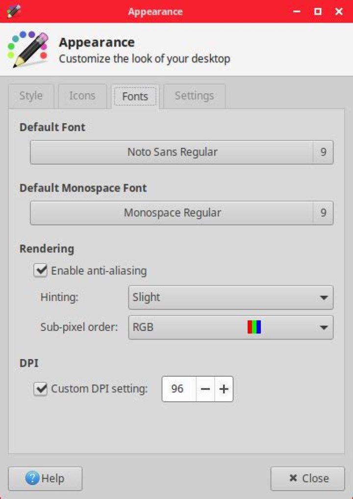 How to configure multiple displays with different DPI settings using xfce >= 4.14?