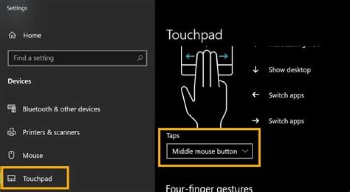 How to configure the touchpad middle click?