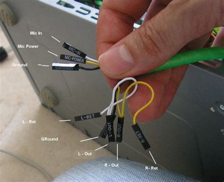 How to connect my front audio panel?