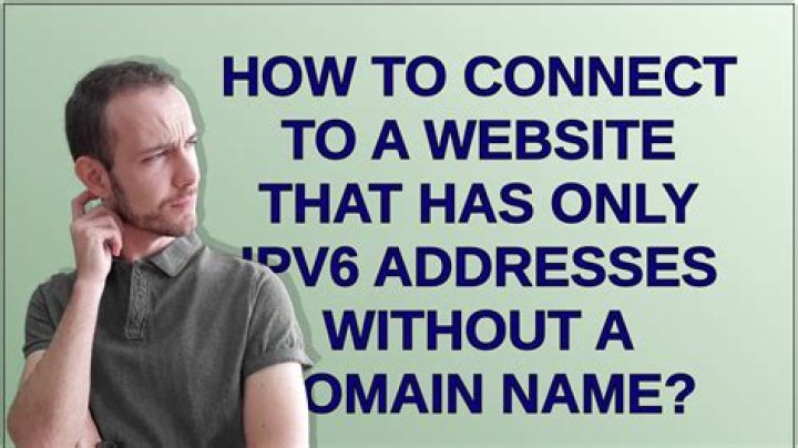 How to connect to a website that has only IPv6 addresses without a domain name?