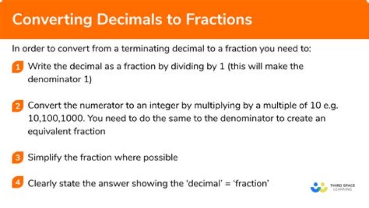 How to convert a decimal to a fraction easily?