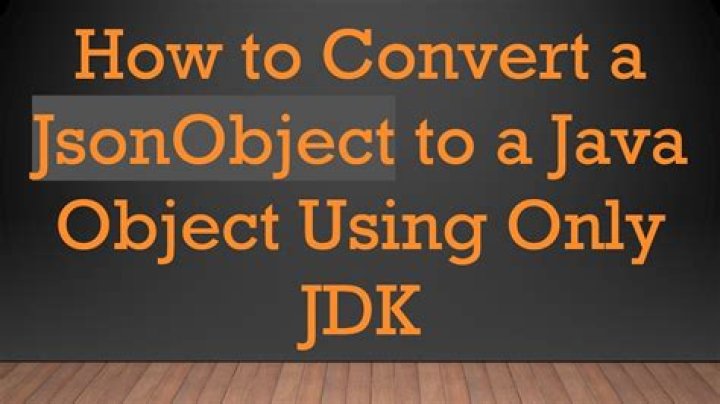How to convert a Java Object to a JSONObject?