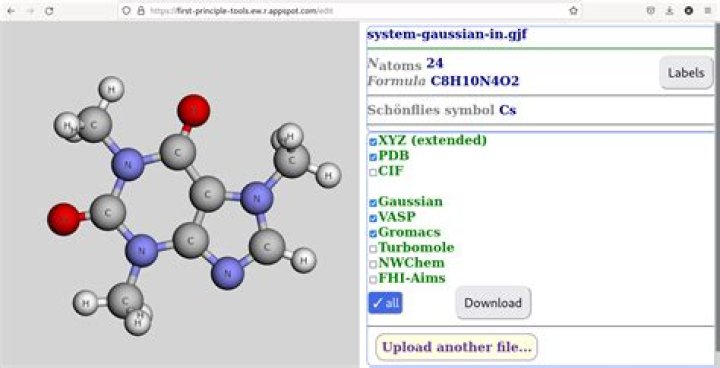 How to convert gjf format to xyz format?