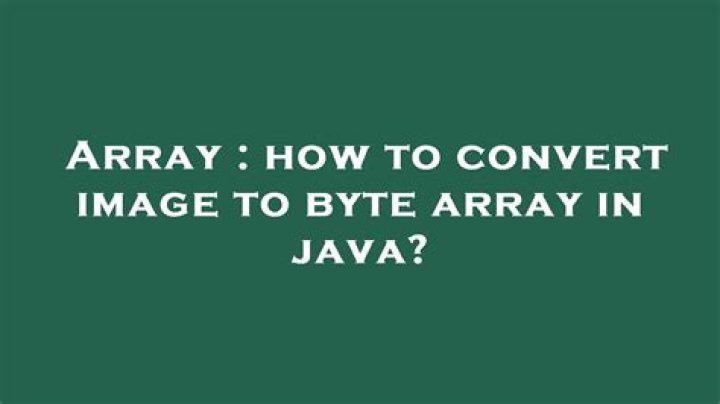 How to convert image to byte array