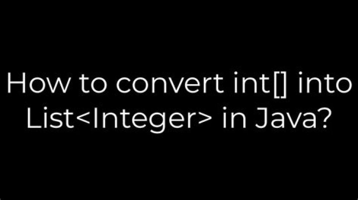 How to convert int[] into List<Integer> in Java?