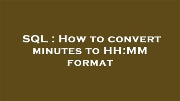 How to convert number of minutes to hh:mm format in TSQL?
