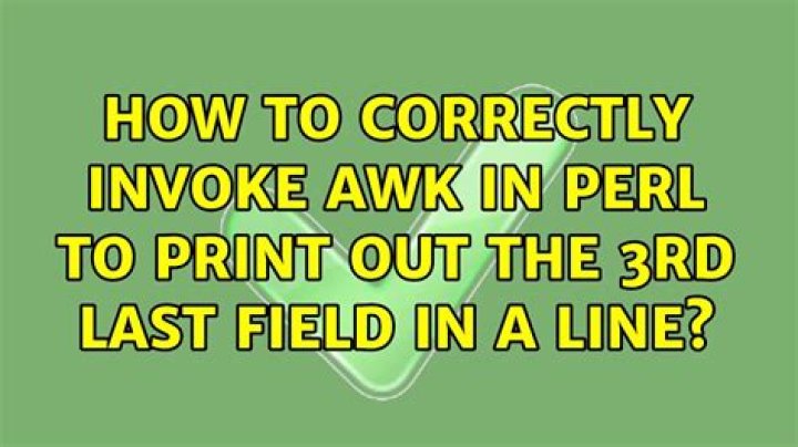 How to correctly invoke awk in Perl to print out the 3rd last field in a line?