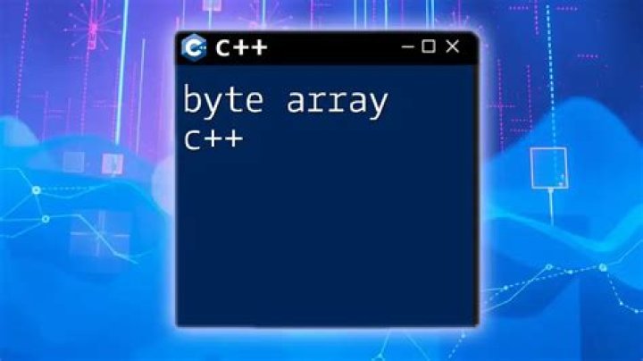 How to create a byte array in C++?