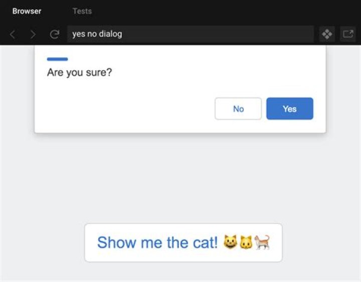 How to create a dialog with “Ok” and “Cancel” options
