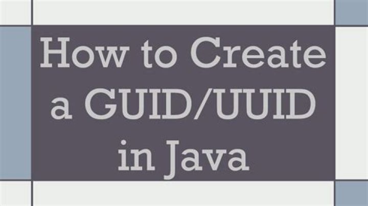 How to create a GUID / UUID
