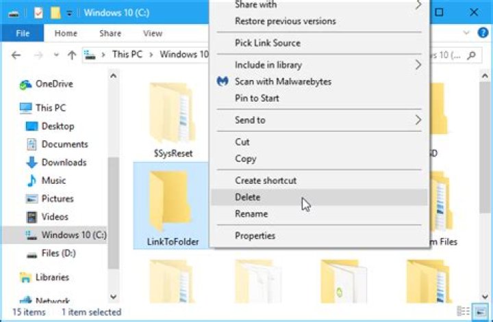 How to create a symbolic/soft link to a file not a folder