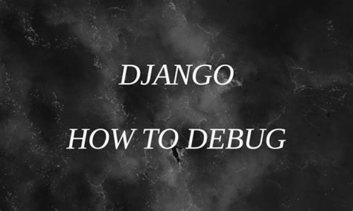 How to debug in Django, the good way? [closed]