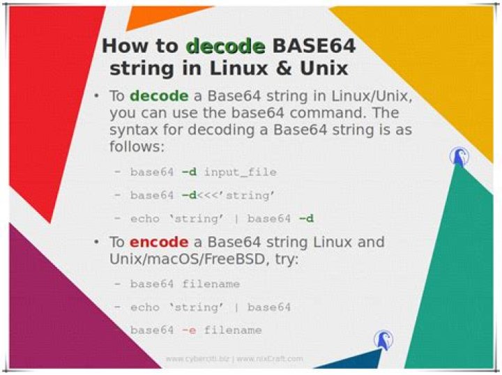 How to decode an image string using base64 in command line?