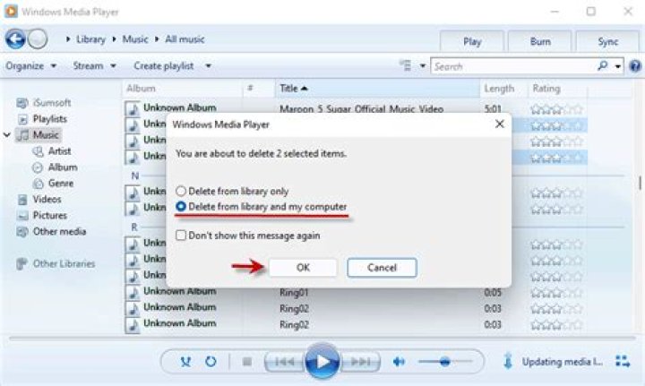 How to delete duplicate music files where at least one version is .flac