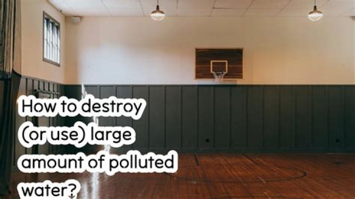 How to destroy (or use) large amount of polluted water?
