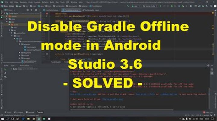 How to disable gradle 'offline mode' in android studio? [duplicate]
