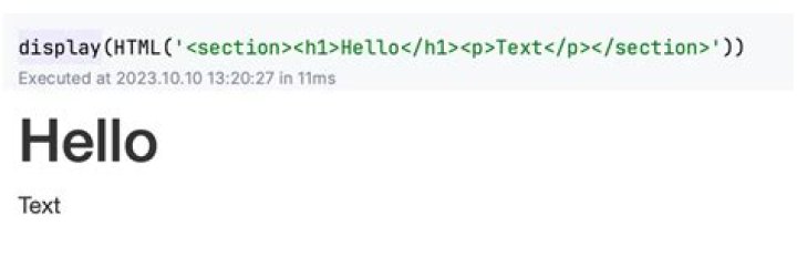 How to display <IPython.core.display.HTML object>?