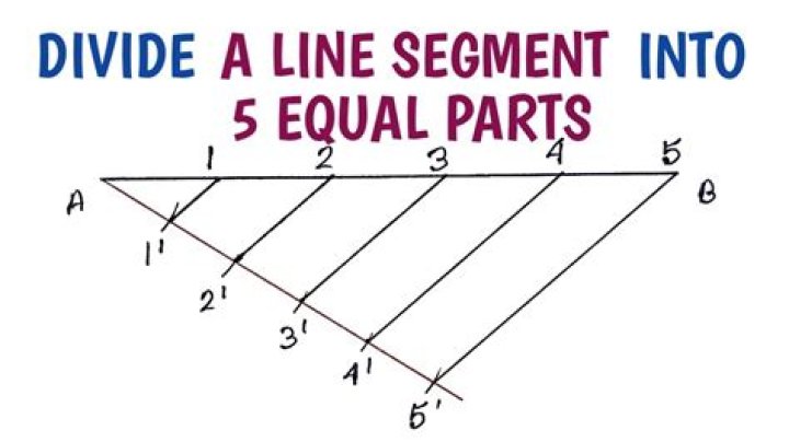 How to divide the rectangle into $5$ parts?
