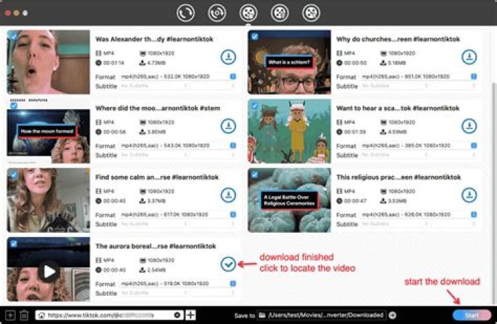 How to download all TikTok videos of a particular user