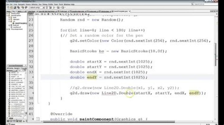 How to draw lines in Java