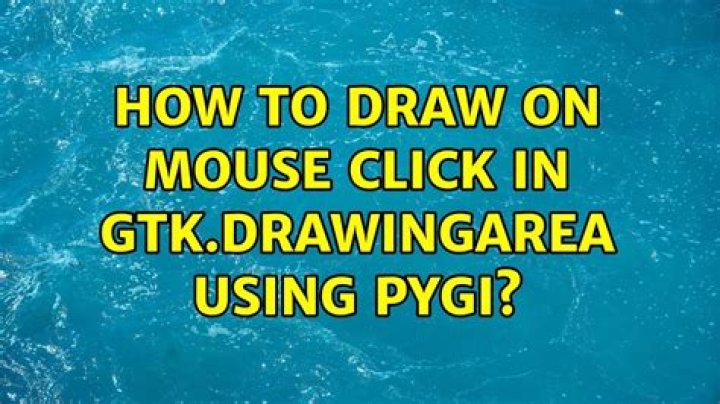How to draw on mouse click in Gtk.DrawingArea using pygi