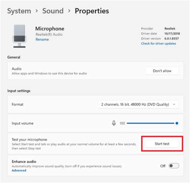 How to easily test microphones in windows 10?