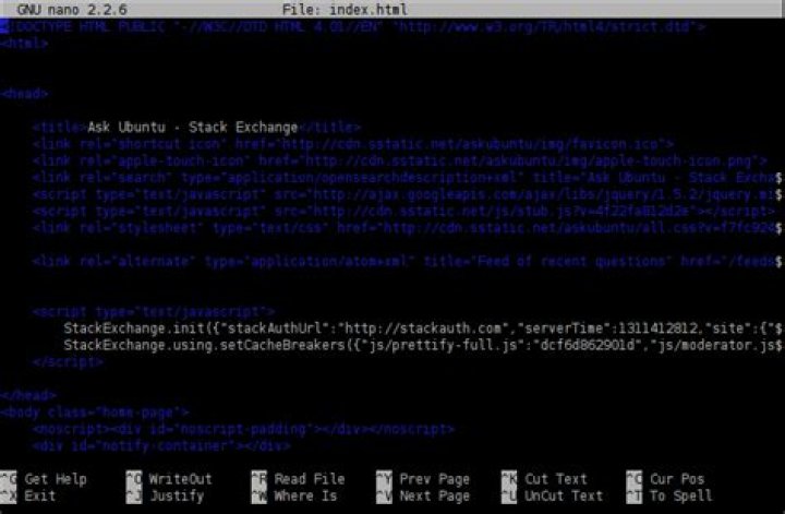 How to edit files in a terminal with nano?