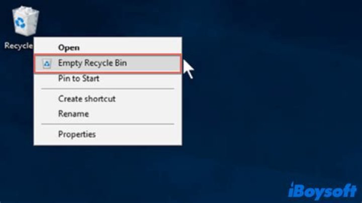 how to empty recyclebin through command prompt?