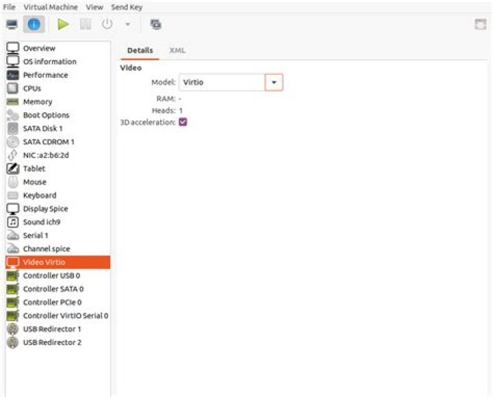 How to enable 3D acceleration on Windows VM in virtual machine manager