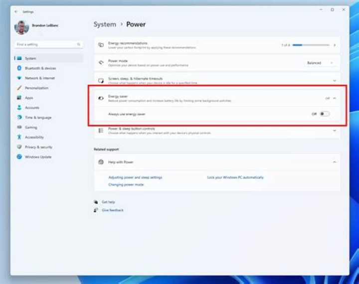 How to enable power failure notification?
