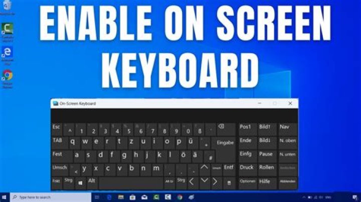 how to enable the laptop keyboard instead of having the onscreen keyboard