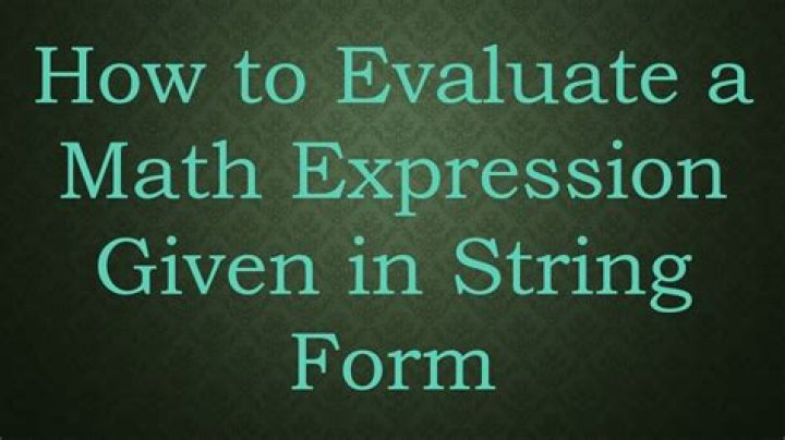 How to evaluate a math expression given in string form?