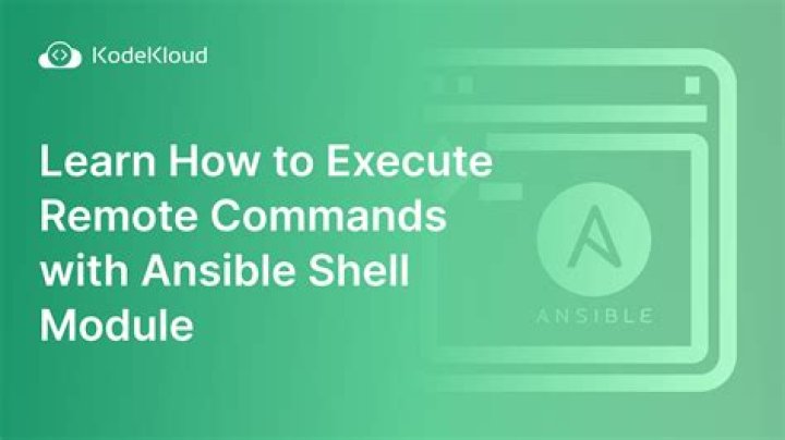 How to execute a shell script on a remote server using Ansible?