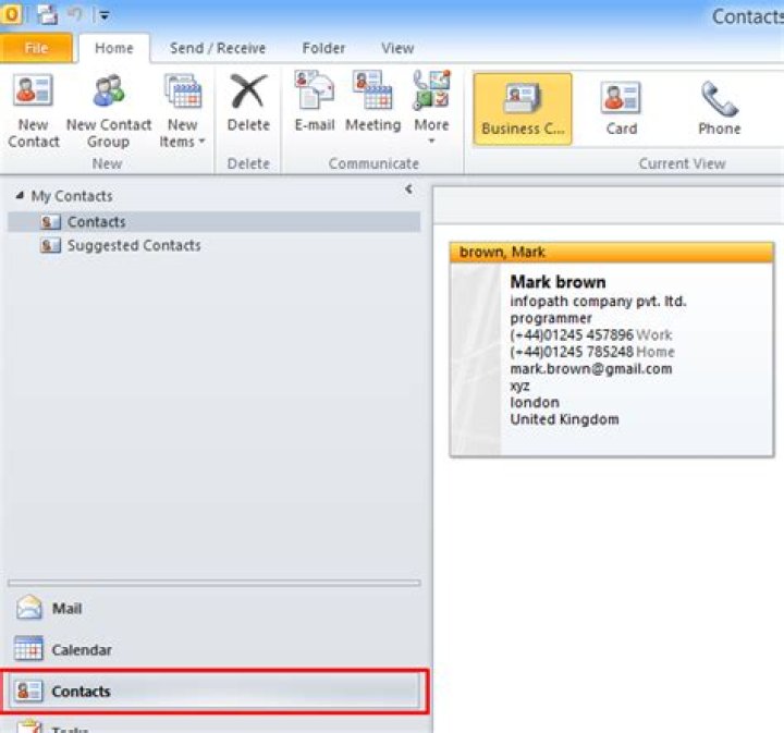 How to export all contacts from Outlook 2007 as vcard?