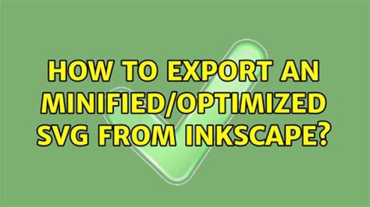 How to export an minified/optimized svg from Inkscape?