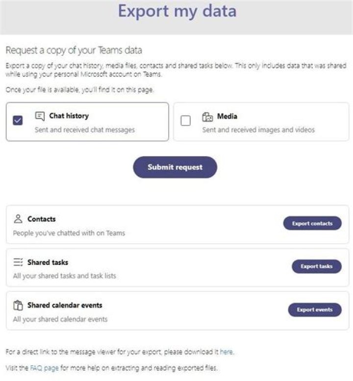 How to export chat text in Microsoft Teams?