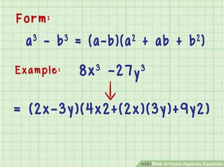 How to factor $a^3 - b^3$?