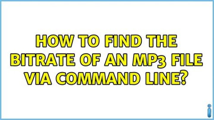 How to find the bitrate of an mp3 file via command line?