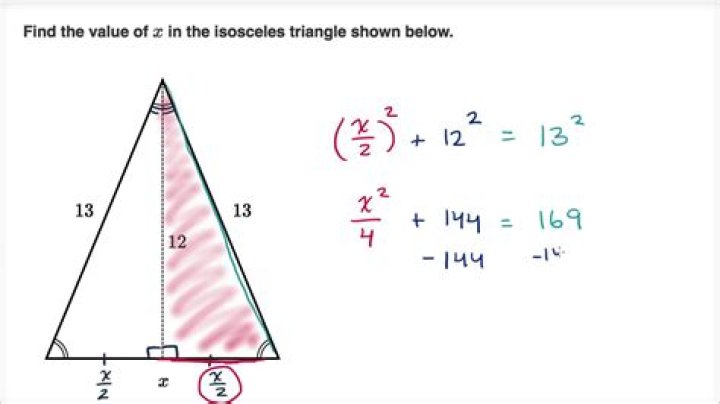 How to find the length of the sides of an isosceles right triangle given its hypotenuse ? (Without trigonometry)