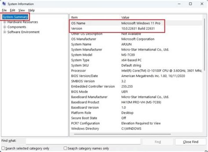 How to find the Windows version from the PowerShell command line